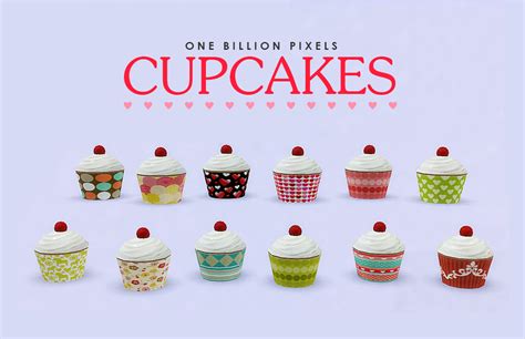 My Sims 4 Blog Decorative Cupcakes By Newone