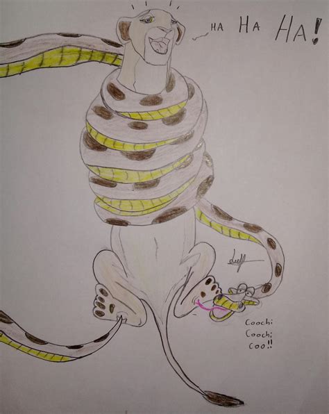 Kaa And Nala Tickle Time Request By Serpientesyfetiches On Deviantart