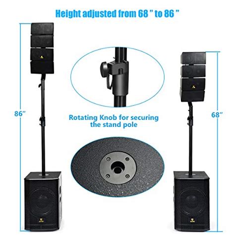 Akustik 12 Inch 4000watt Powered Pa Speaker System Combo Set Dj Array