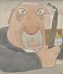 Karl Arnold ~ Der Münchner ~ 1923 ~ Pen en zwarte inkt, waterverf en ...