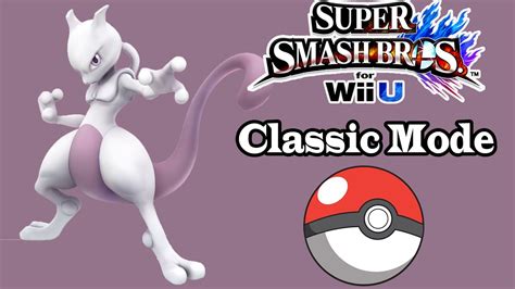 Super Smash Bros Wii U Mewtwo Classic Mode Youtube