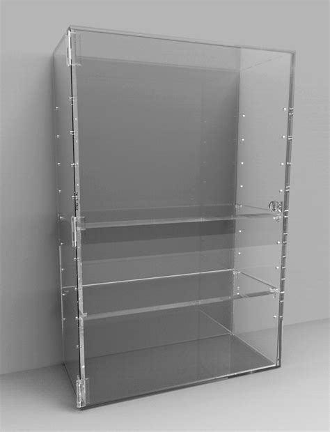 Living Room Furniture Glass Cabinets Furniture Acrylic Lockable Display Cabinet 300 X 500 X
