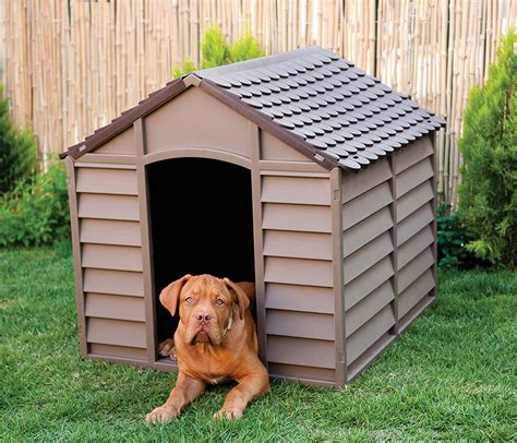 Dog Kennel Plastic Durable Outdoor Dog Dogs Home Shelter Shed Kennel ...