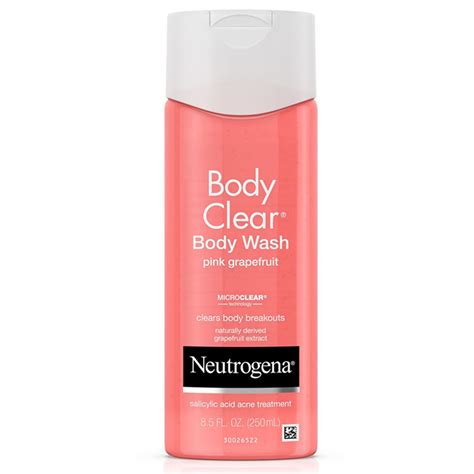 Neutrogena Body Clear Body Wash Pink Grapefruit 85 Fl Oz 250 Ml