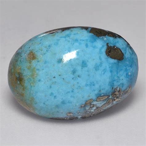 219 X 154mm Oval Cabochon Blue Turquoise From United States Weight