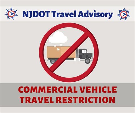 Commercial Vehicle Travel Restrictions Lifted In New Jersey