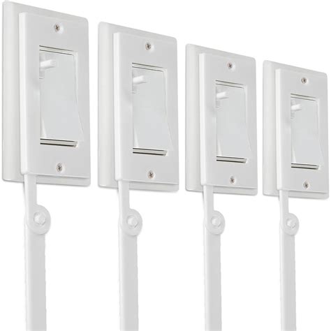 4 Pack Light Switch Extender For Kids White Complete