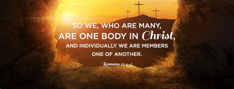 Romans 124 5 One Body In Christ Facebook Cover Church Butler Done