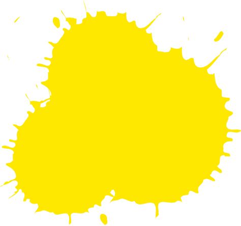 Yellow Paint Splash Clipart