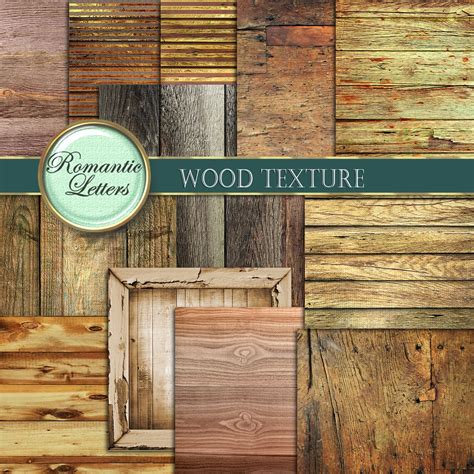Wood Texture Digital Scrapbook Paper Background Digital Etsy