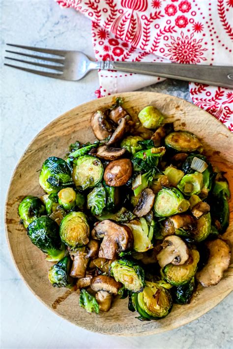 The Best Brussels Sprouts And Mushrooms Sweet Cs Designs