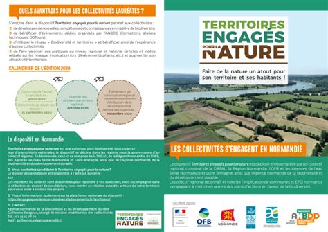 territoires engagés pour la nature l agence normande de la biodiversité et du développement