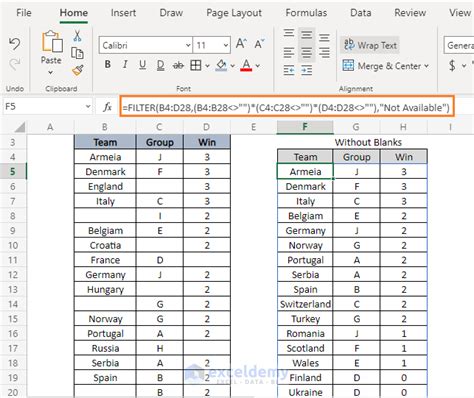 How To Filter Data In Excel Using Formula Exceldemy