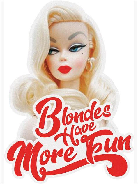 Blondes Have More Fun Magnet By Cherrypiez Redbubble