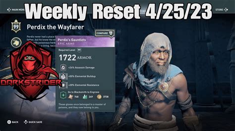 Assassin S Creed Odyssey Weekly Reset 4 25 23 YouTube