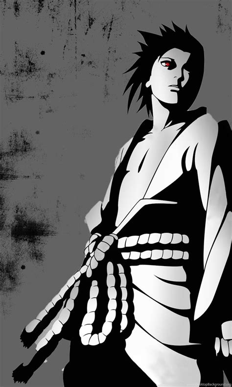 Hd Black And White Art Sasuke Wallpapers Full Hd Full Size
