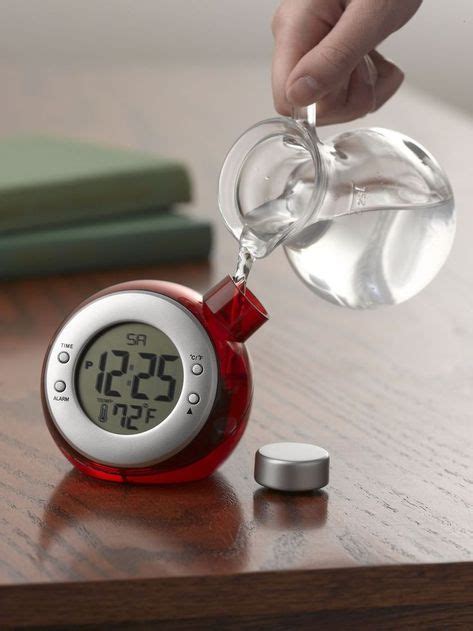 Water Powered Clock Alarm Clock With Thermometer Clock Water