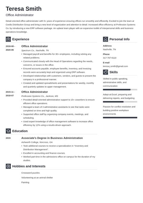 Office Administrator Resume Examples And Guide 10 Tips