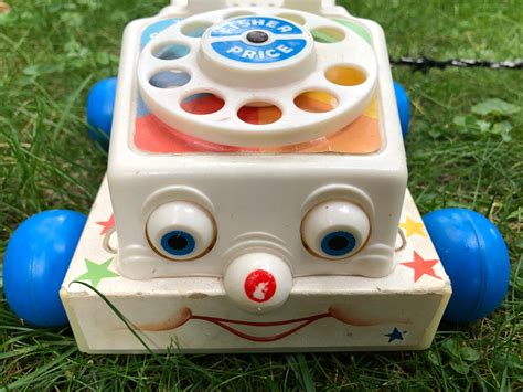 Vintage Toy Phone Fisher Price Chatter Telephone Pull Toy Etsy