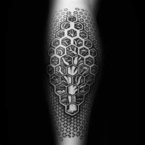 80 Fractal Tattoo Designs For Men Repeating Geometry Ink Ideas