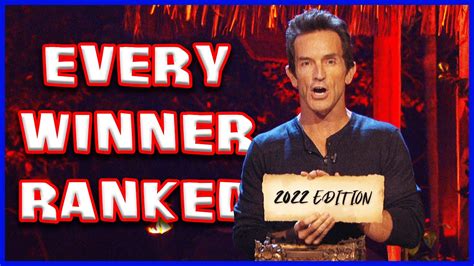 Every Survivor Winner Ranked Spoilers 2022 Edition Youtube