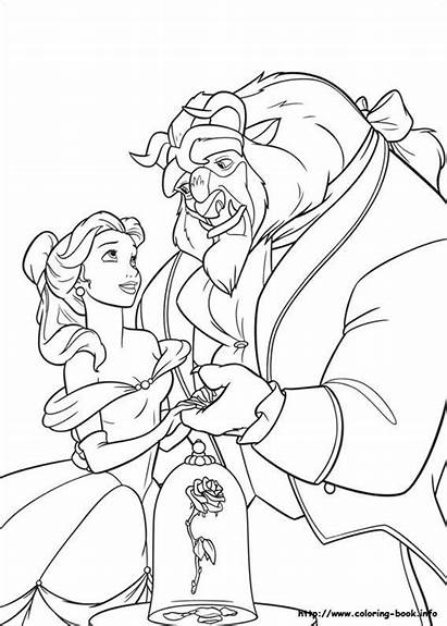 Beast Coloring Disney Belle Pages Walt Princess