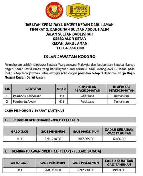 Let your career journey begin here. Job Vacancy Jabatan Kerja Raya Malaysia (JKR) • Kerja ...