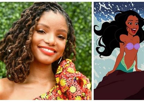 Fans Celebrate Halle Baileys Little Mermaid Role Which Makes Her The Second Black Disney