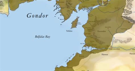 Middle Earth Map Of Gondor
