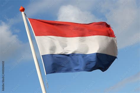 niederländische flagge im wind stock foto adobe stock
