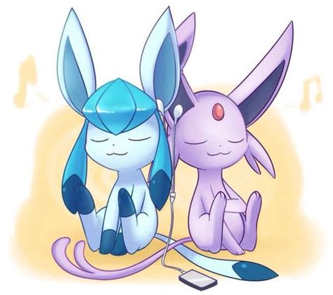 Espeon And Glaceon 3 Pokemon Eeveelutions Pokemon Eevee Pokemon