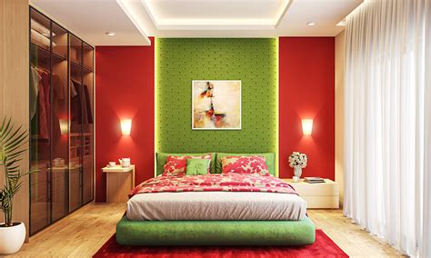 Red Color Bedroom Home Design Ideas