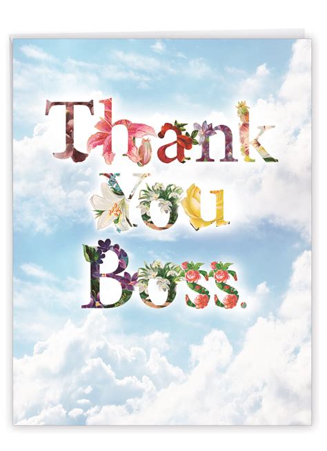 Large Thank You Boss Card (8.5