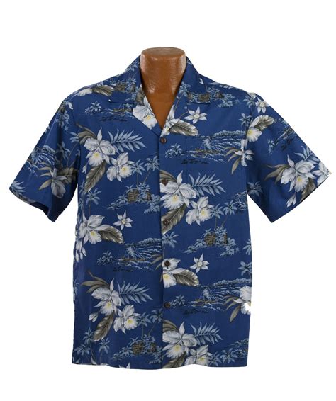 Hawaiian Orchid Aloha Shirt Ninth Isle Vintage Hawaiian Shirts