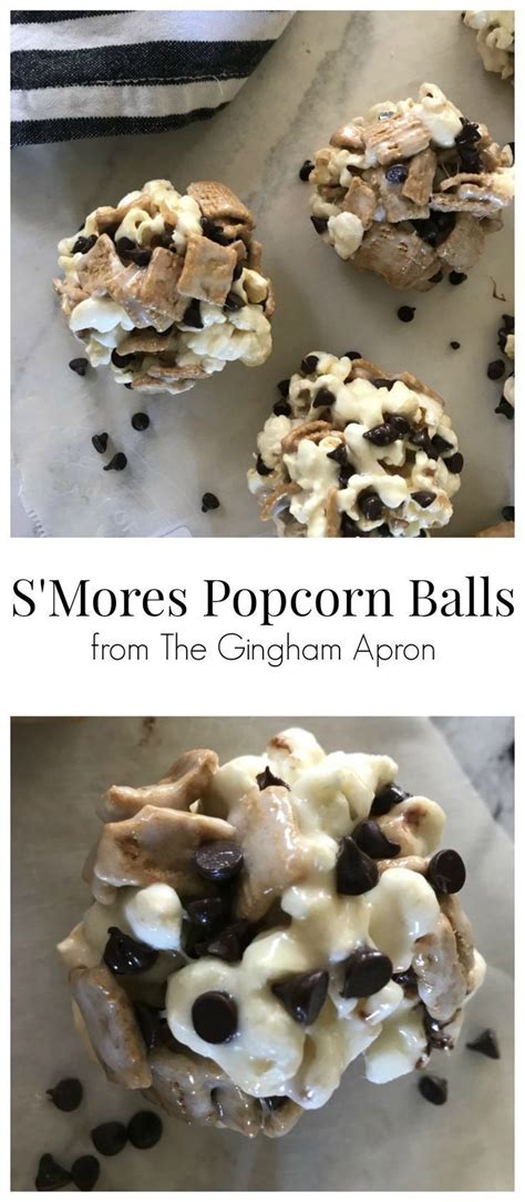 Smores Popcorn Balls Eat Dessert Dessert Recipes Food