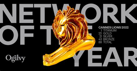 Ogilvy Returns To The Top Spot Named Network Of The Year At Cannes Lions 2022 Ogilvy