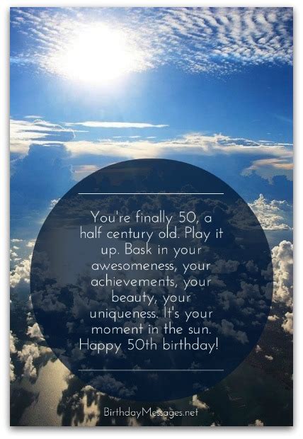 50th Birthday Wishes And Quotes Happy 50th Birthday Messages