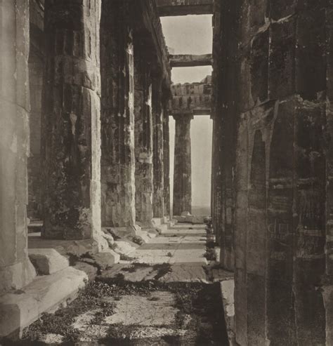 Western Portico Of The Parthenon By William James Stillman
