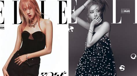 Blackpink S Ros Features On The Cover Page Of Elle Korea See Pics