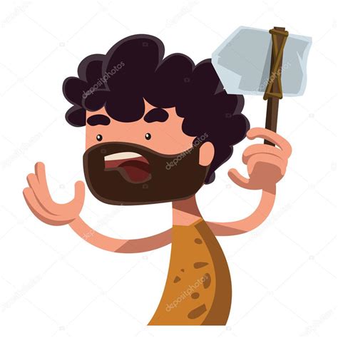 However, make sure that the content is appropriate for your kids based on their age and level of understanding. Stone age man holding ancient tool vector illustration ...