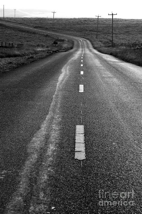 The Long Road Home 7d9898 Black And White Photograph