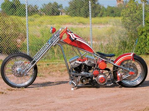 1961 Harley Davidson Custom Chopper Left Side Motorbikes