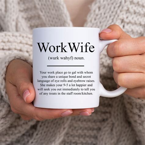 Funny Work Wife Gift Coffee Mug Birthday Appreciation Etsy