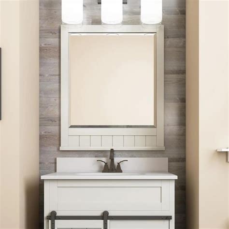 So here i have a bathroom vanity and it's in good condition with a few minor issues. Style Selections Morriston 30-in White Undermount Single Sink Bathroom Vanity with White ...