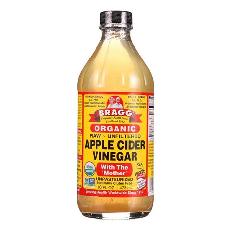 Bragg Organic Apple Cider Vinegar Usda With The Mother Raw Unfiltered