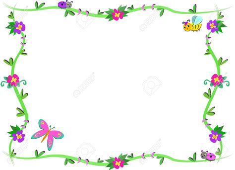 Insect Clipart Border Pencil And In Color Insect Clipart