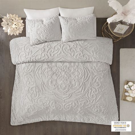 Home Essence Cecily 3 Piece Cotton Duvet Cover Bedding Set Fullqueen