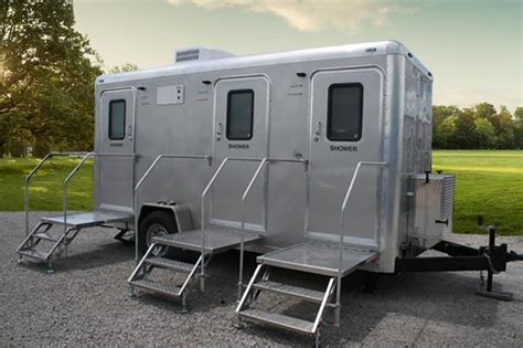 3 Station Restroom Shower Trailer Combo Ready2go Restroom Trailers