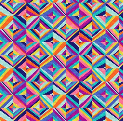 Abstract Colorful Geometric Fabric Hybrid Colorful Geometric By