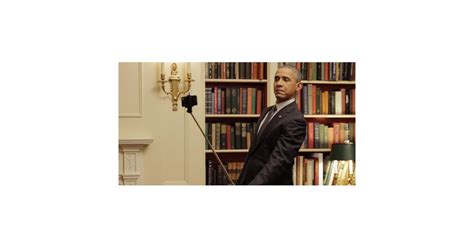 Barack Obama Using A Selfie Stick Video Popsugar Celebrity